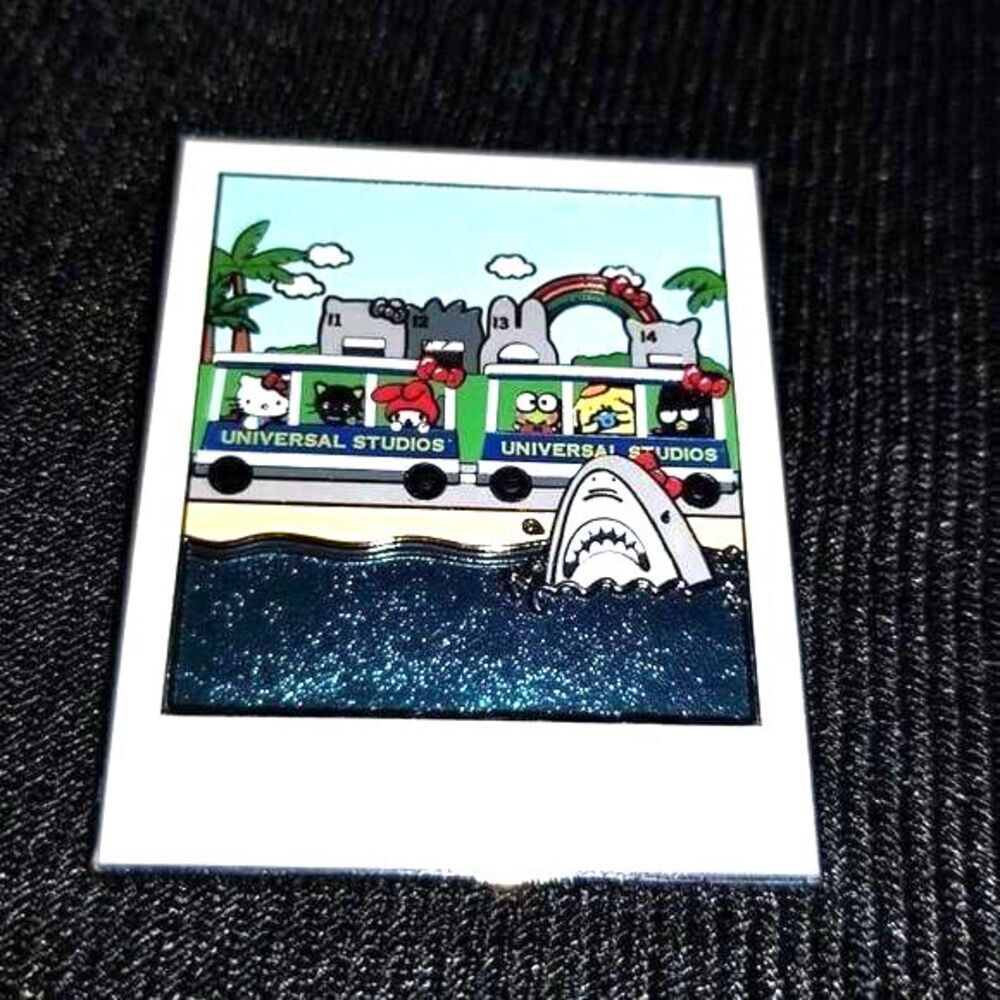 Sanrio Hello Kitty Pin Jaws Shark Universal Studios Tram My Melody Chococat HK